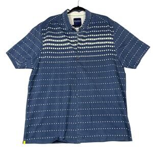 Tommy Bahama Limited Edition Blue Silk Cotton Shirt XL